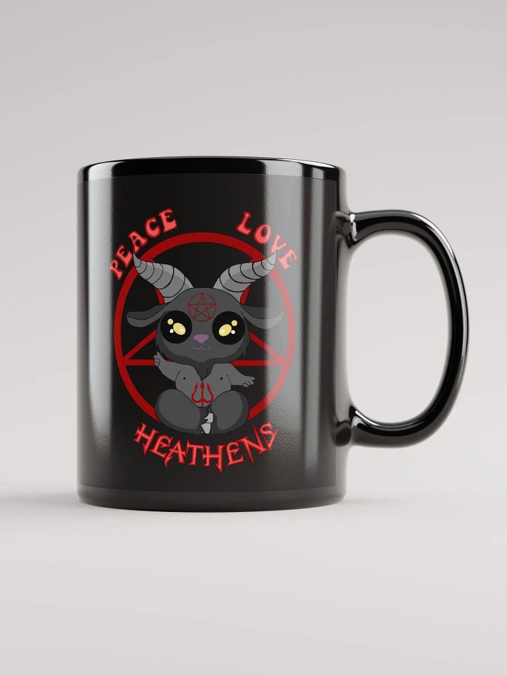 Peace, Love, Heathens Mug - Red product image (1)