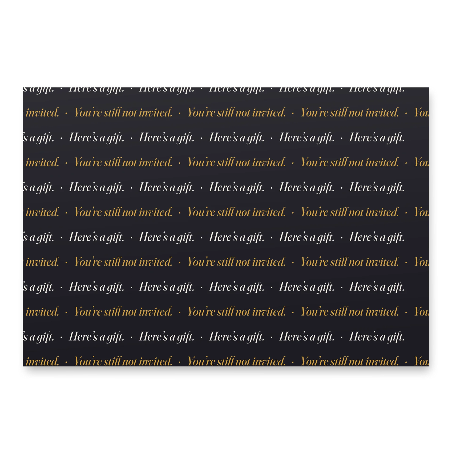"Still Not Invited" Wrapping Paper (3 Sheets) product image (3)