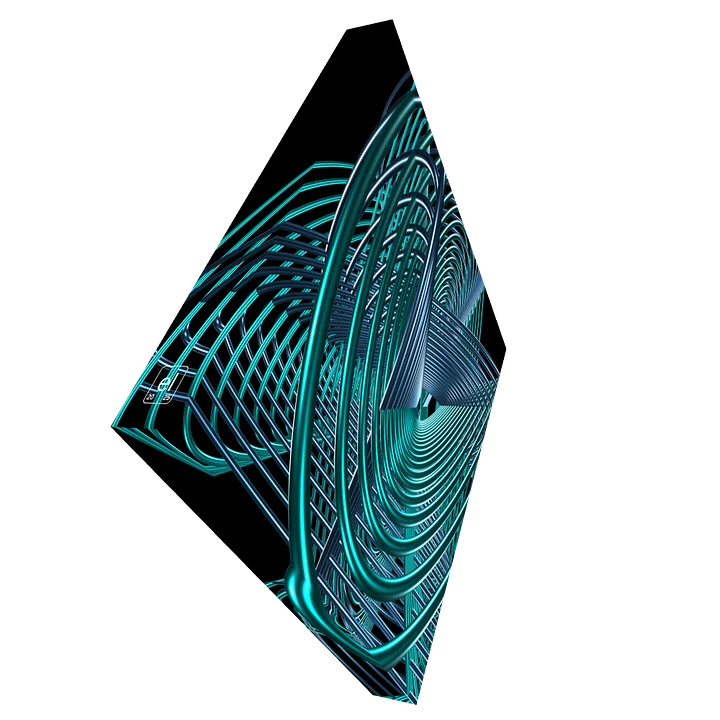 Oscilloscopic Dance #2 - Lissajous Figures Code Art Canvas Print product image (2)