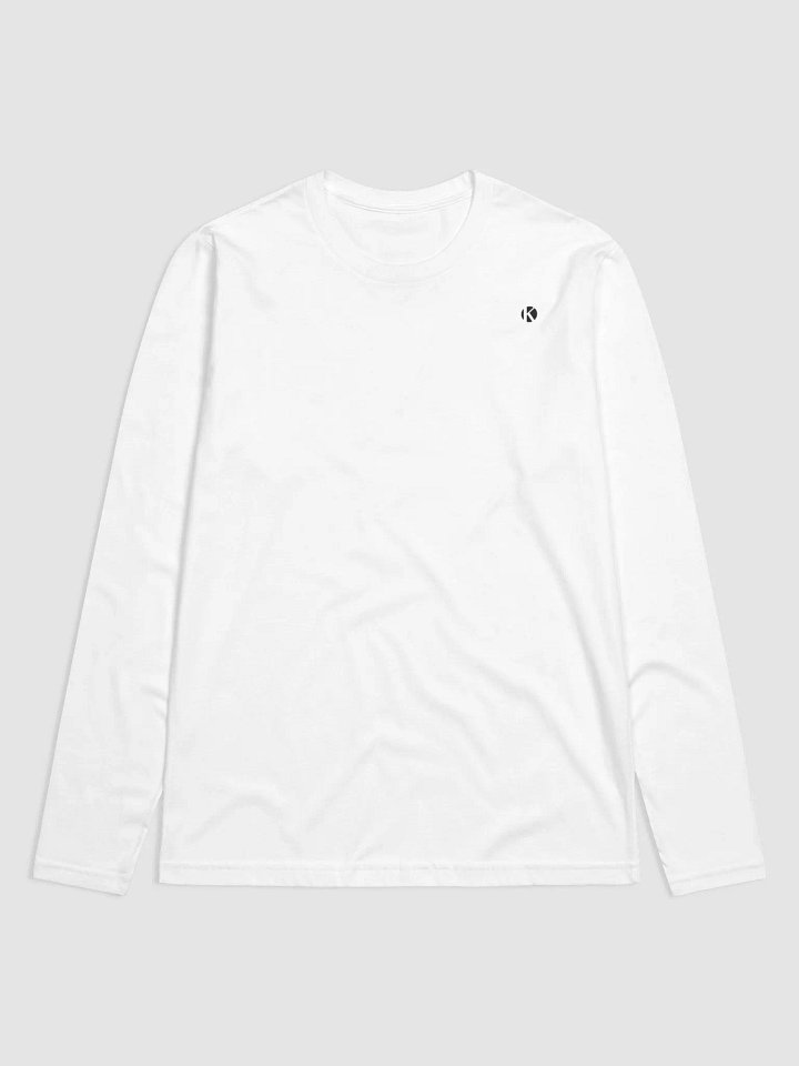 White Premium Fitted Long Sleeve product image (1)
