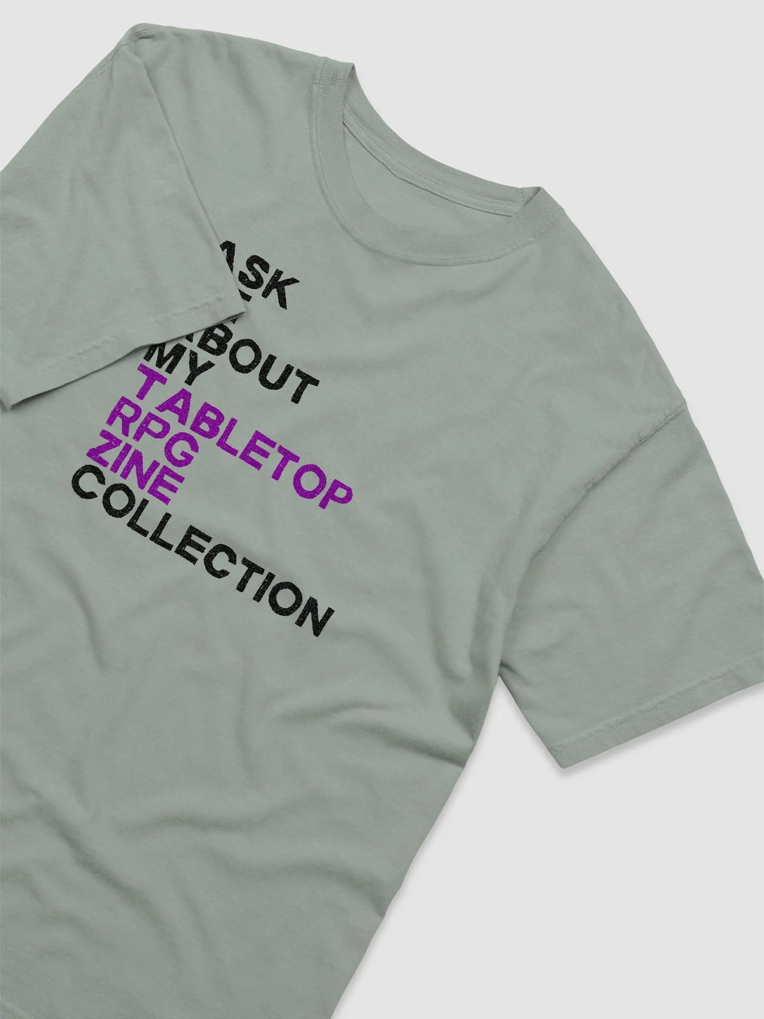Ask Me About My Tabletop RPG Zine Collection Soft T-Shirt (Multi-Color) product image (24)