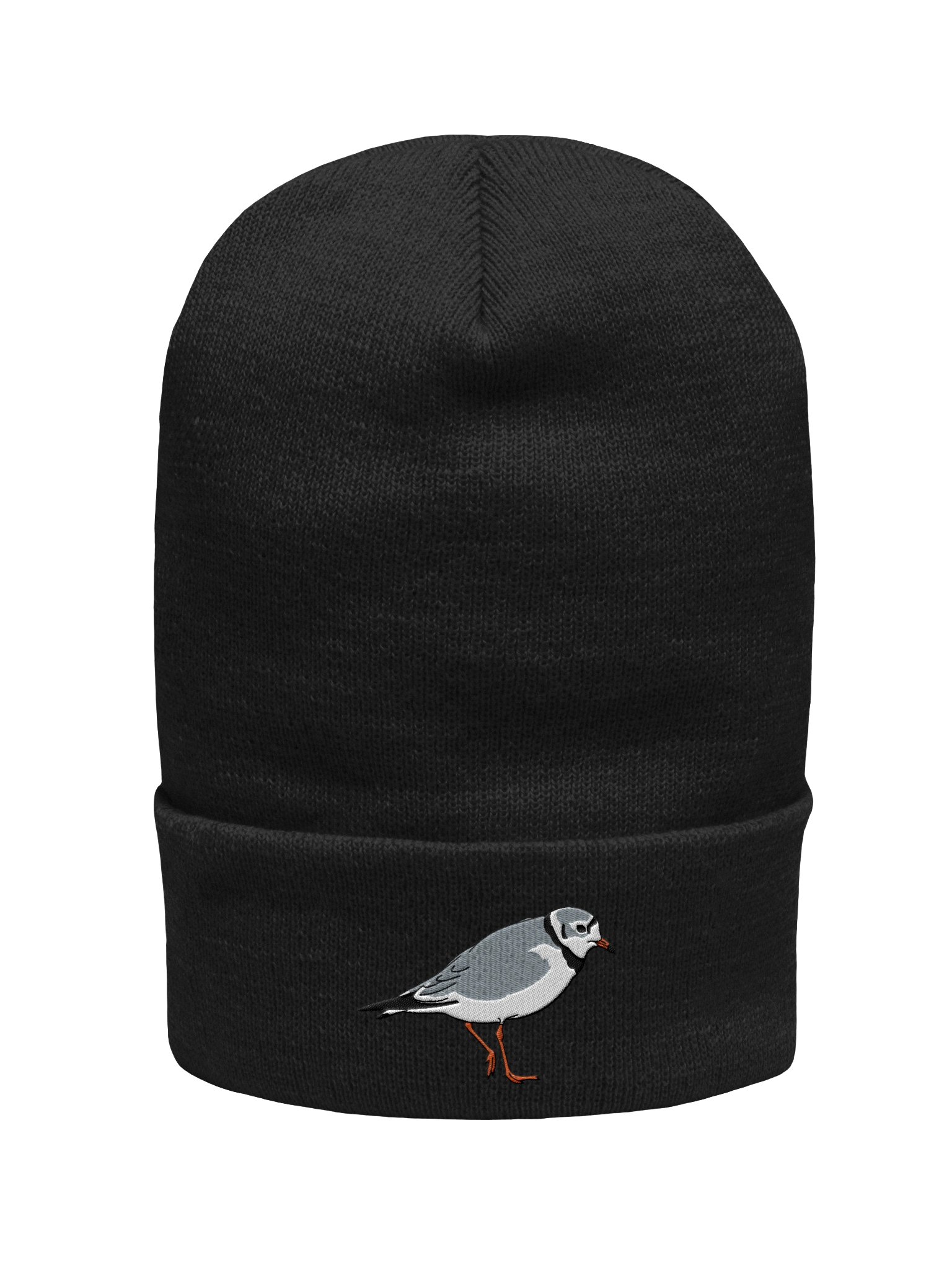 Piping Plover Embroidered Beanie | Shorebird Bird Lover Knit Hat product image (7)