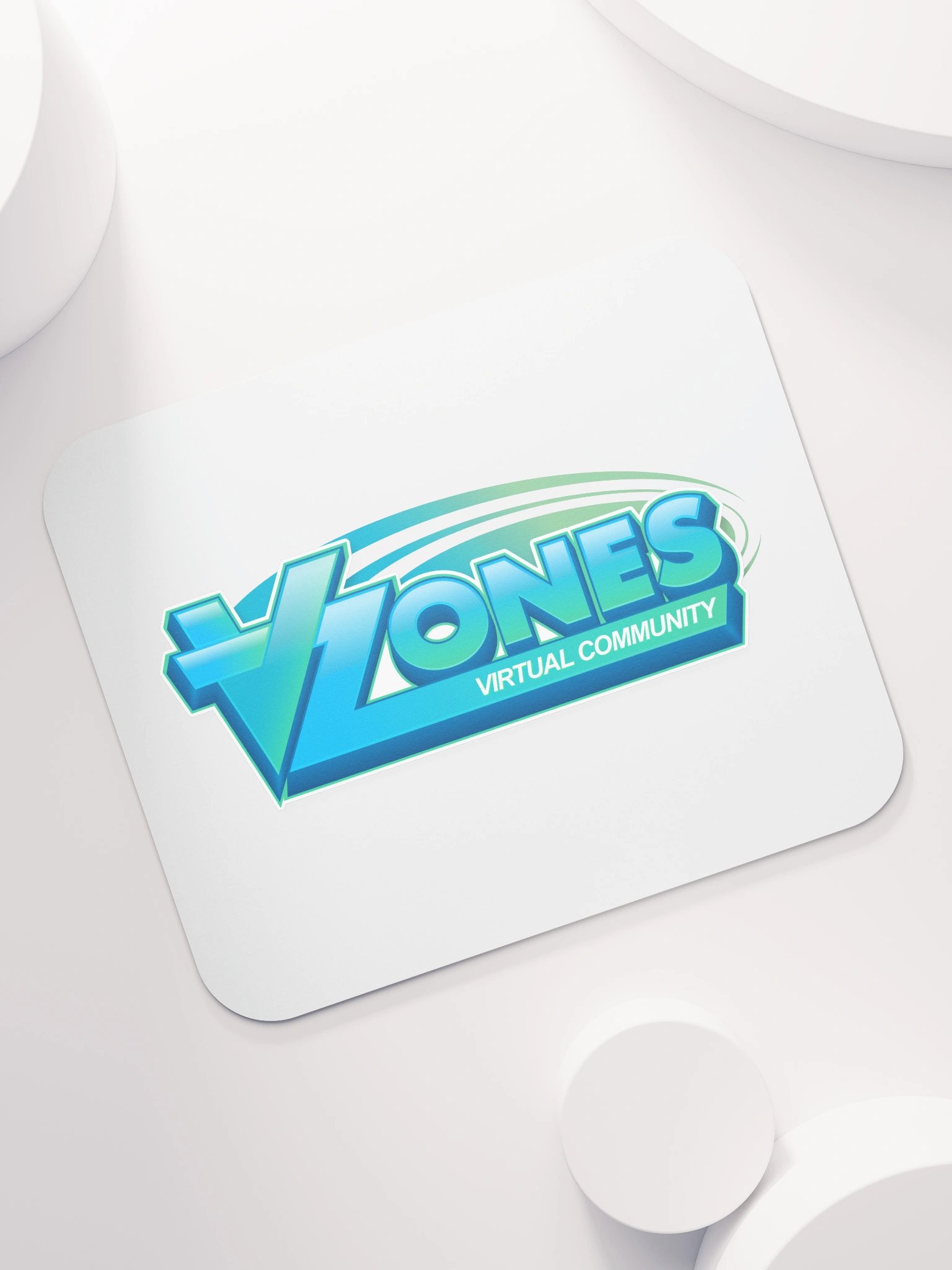 VZones Logo Mouse Mat - White product image (7)