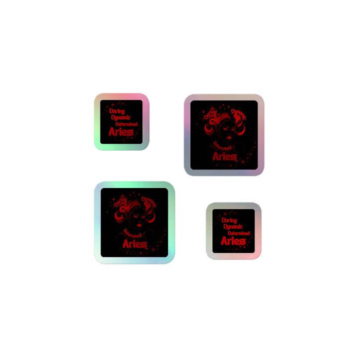 Aries 2025, Daring, Holo Sticker Pack product image (1)