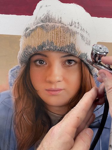 Work in progress. Airbrush, acrylics, prismacolor. #airbrushing #traditionalartwork #drawing #realismdrawing #portrait #noaia...