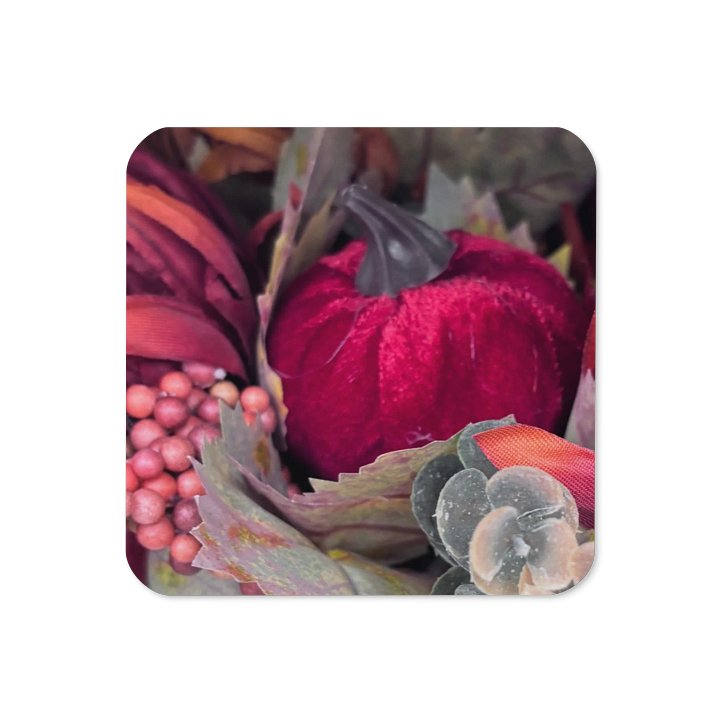Velvet Pumpkin Decorative Coaster Set product image (1)