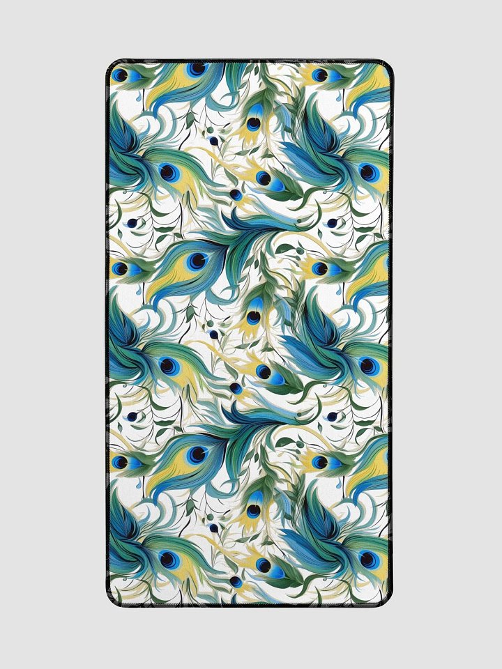 Peacock Feathers Desk Mat product image (2)