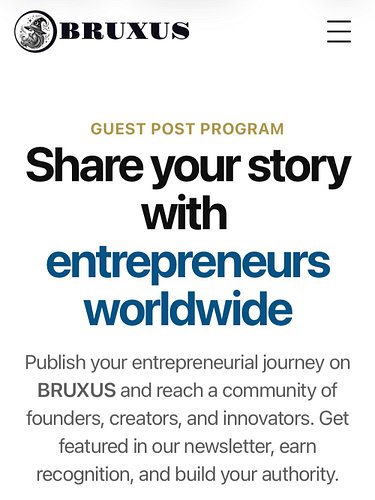 How it works
Publishing your story on BRUXUS is simple, fast, and free. Follow these three steps to get your story in front o...