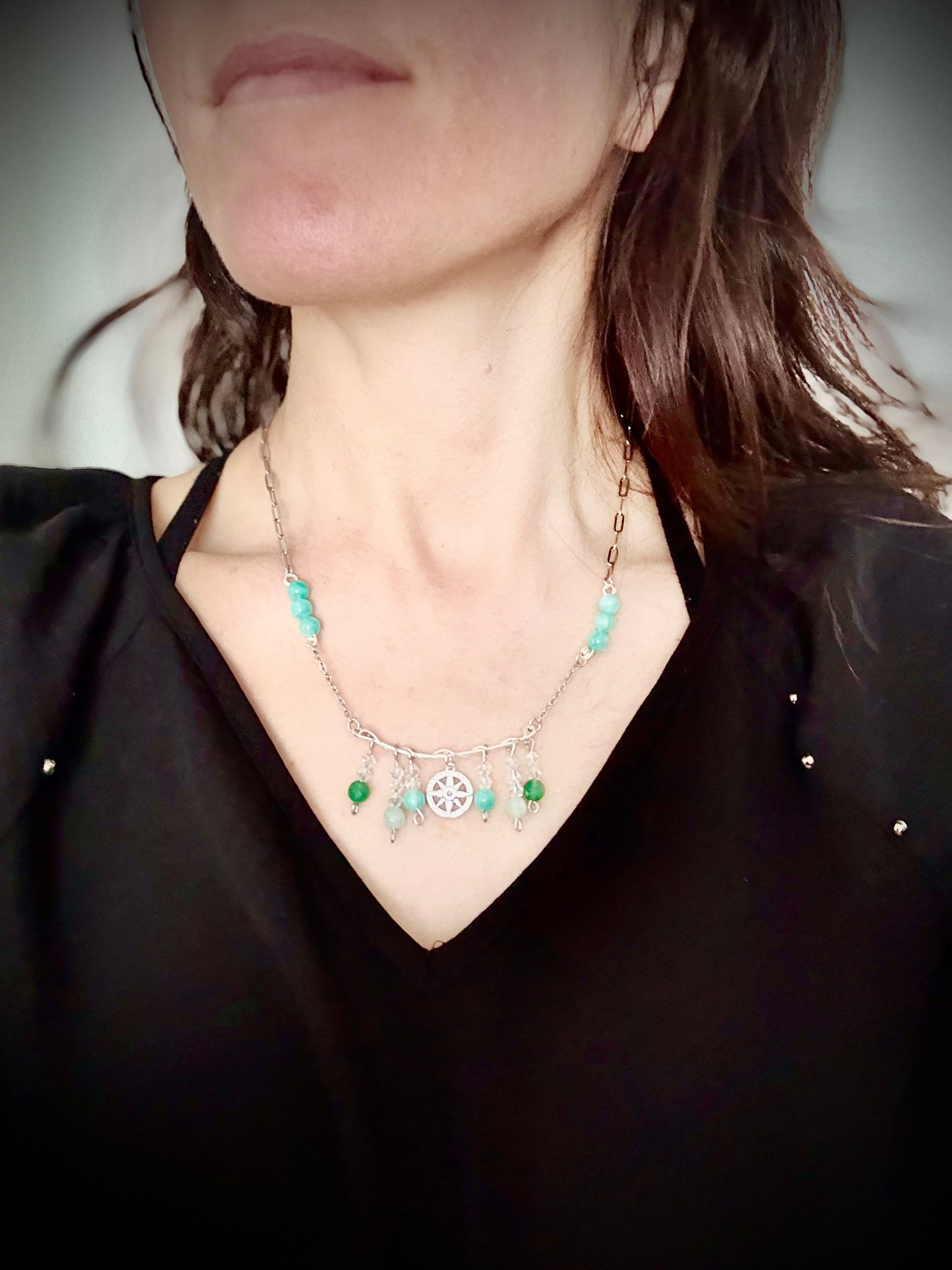 March/May Semi-Precious Necklace + Post Earrings Bundle product image (3)
