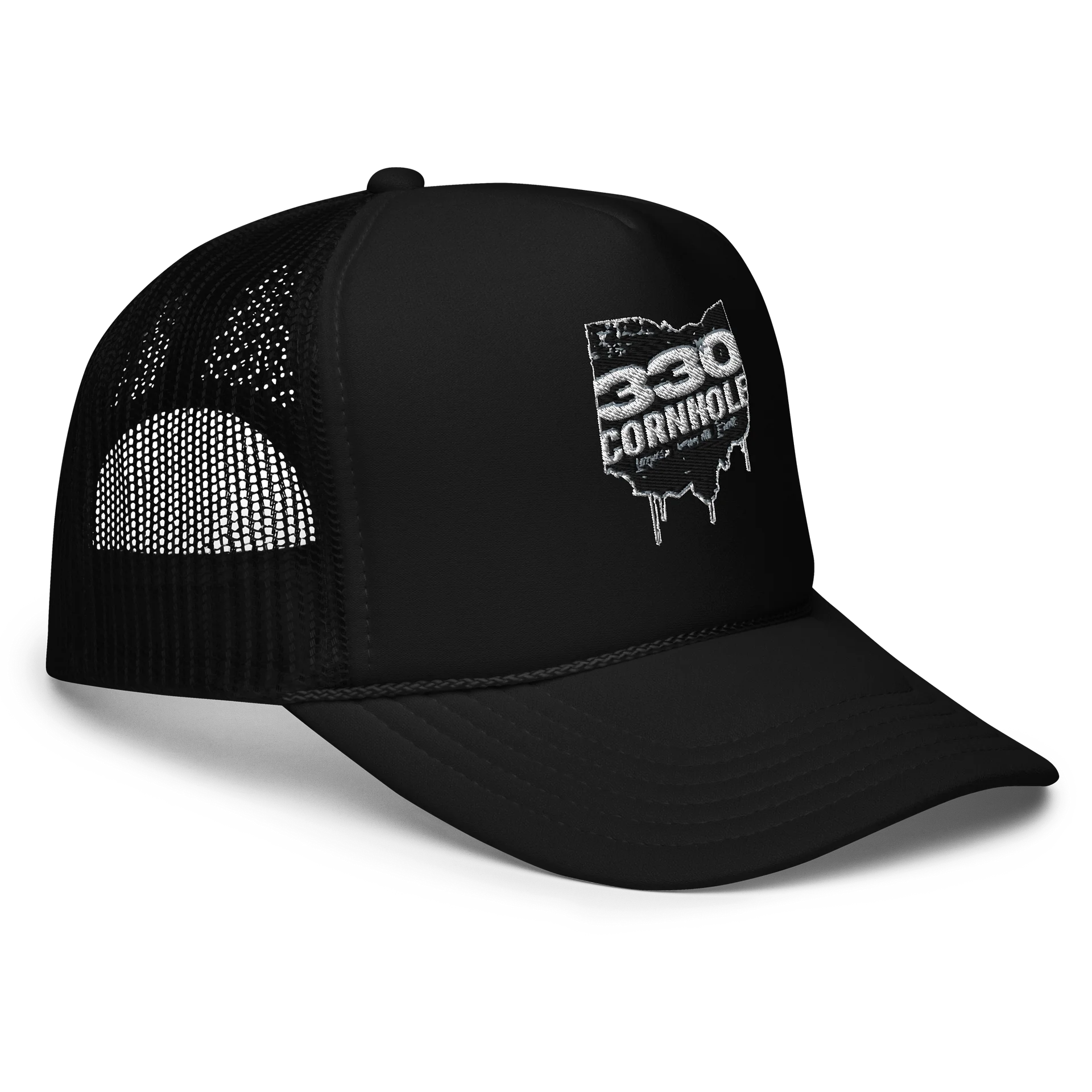 Otto 330 Cornhole Puff Logo Foam Trucker Hat product image (3)