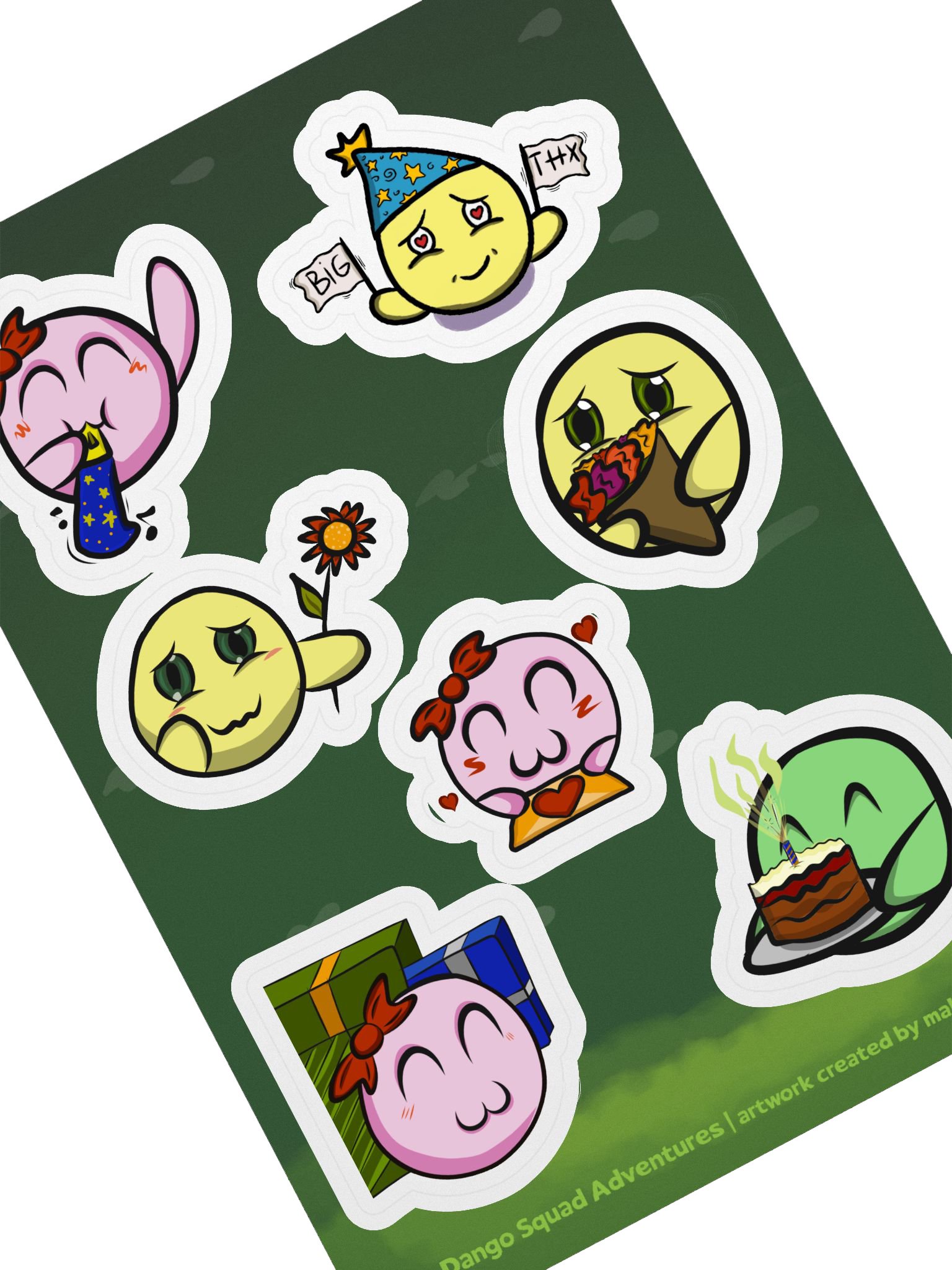 Dango with Love Set - Kiss Cut Sticker Sheet product image (2)