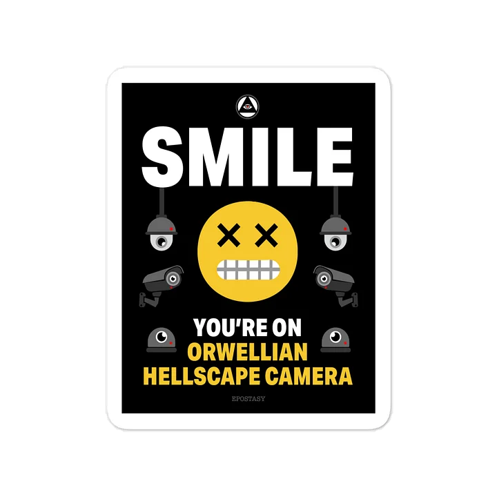Orwellian Hellscape Camera Vinyl Sticker product image (1)