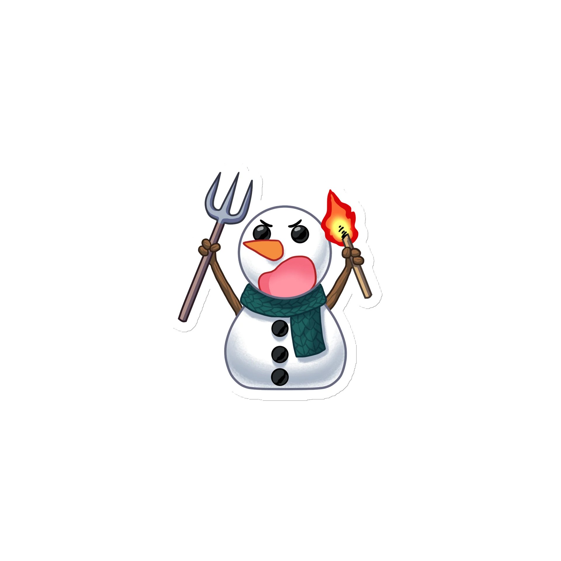 Riot Snowman Magnet product image (1)