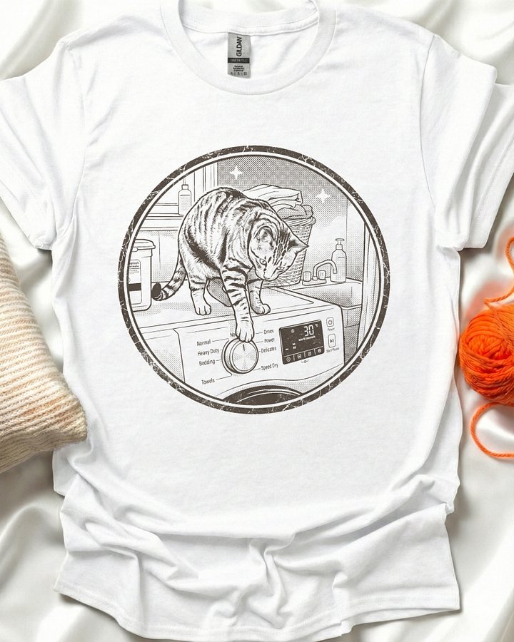 Laundry Cat T-Shirt product image (1)