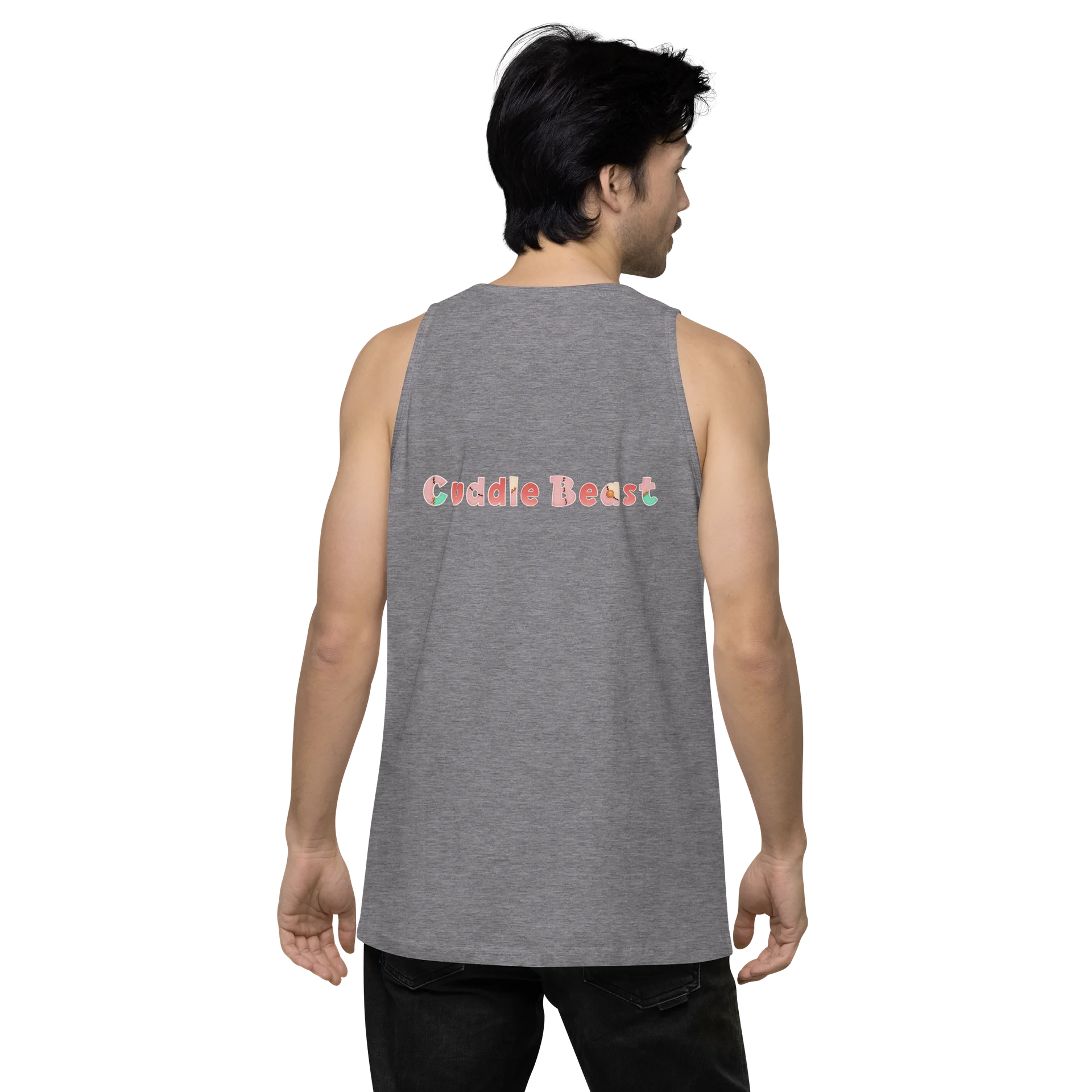 Chibi Anxiety Bear Men's Tank product image (81)
