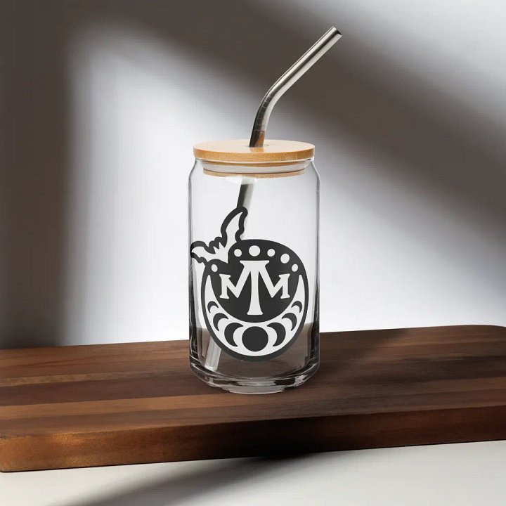 MM 𝖇𝖆𝖙 𝖑𝖔𝖌𝖔 glass tumbler product image (1)