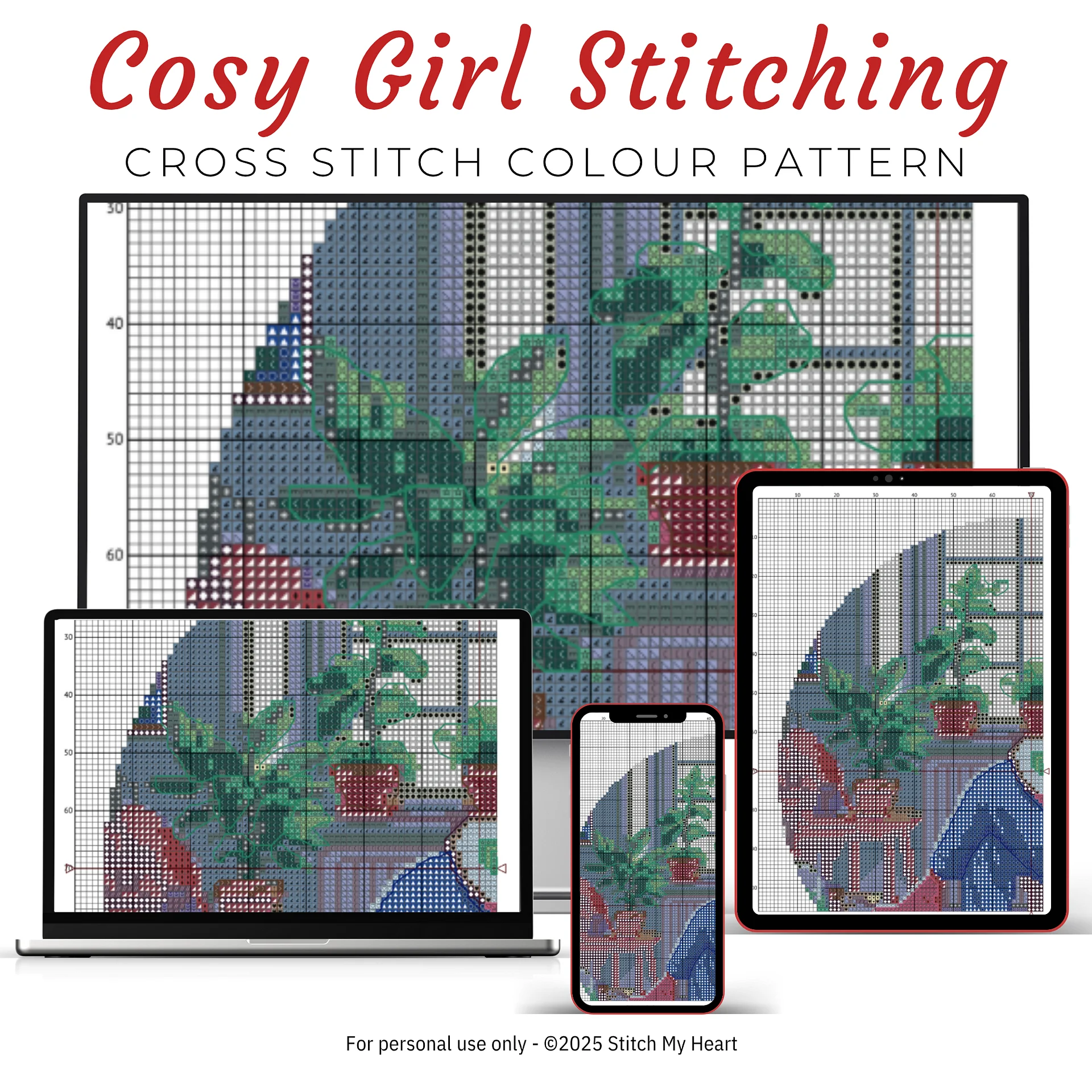 Cosy Girl Cross Stitching Cross Stitch Pattern product image (3)