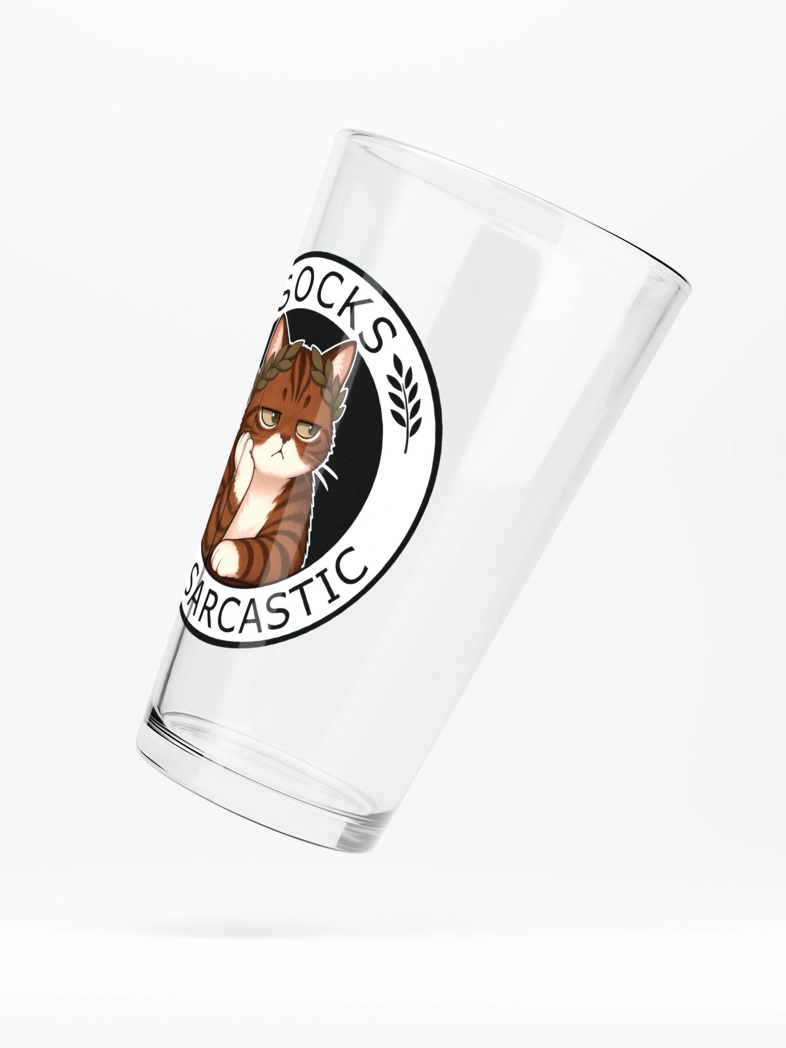 Socks the Sarcastic Purrfect Pint Glass product image (5)