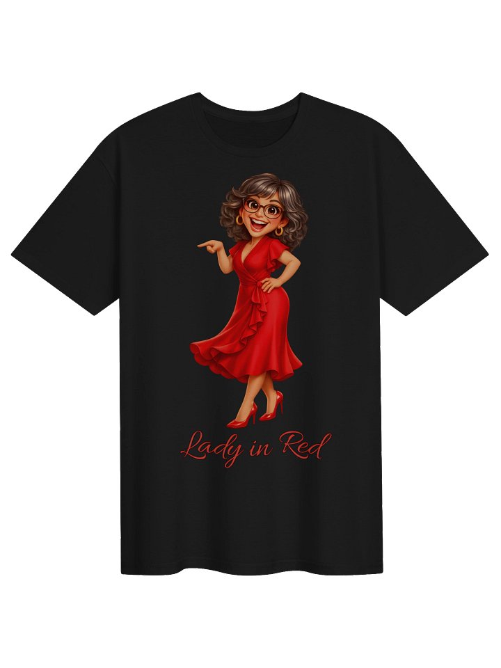 Bingo Family: T-Shirt of Lady In Red product image (1)
