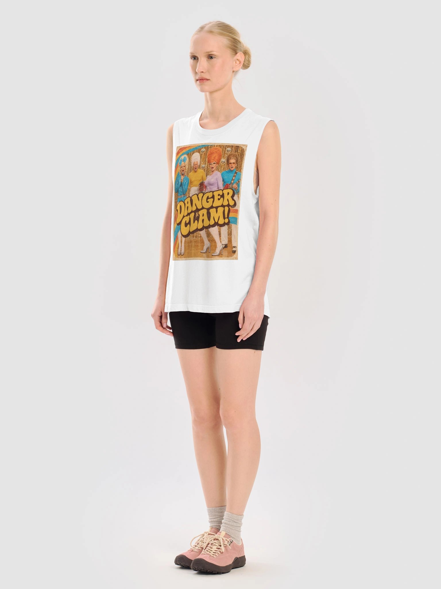 DANGER CLAM! | VINTAGE EDITION | The Official Retro Flux TV Muscle Tank | Bella+Canvas product image (11)