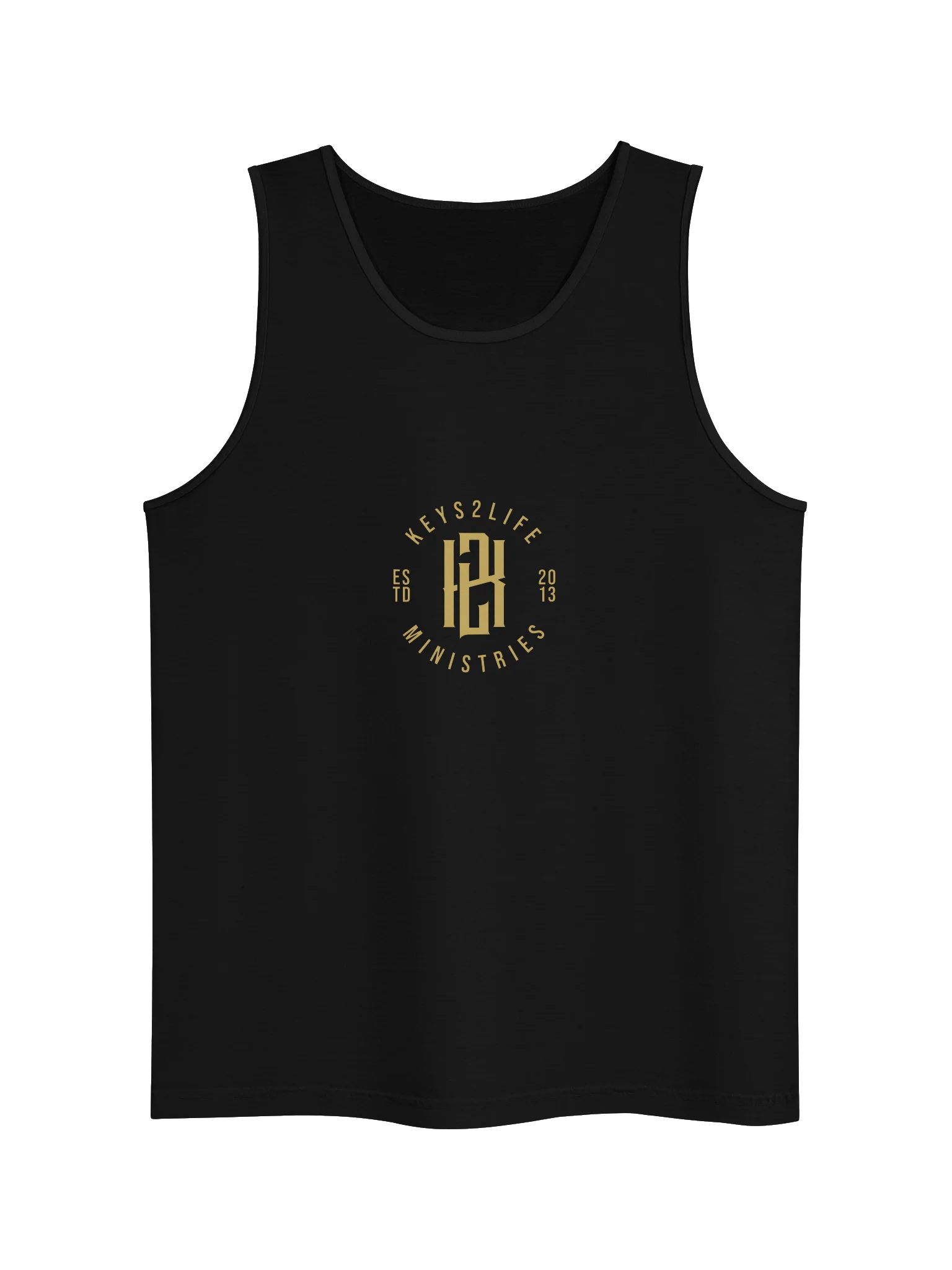 Keys2Life Ministries Gold Monogram Tank product image (6)