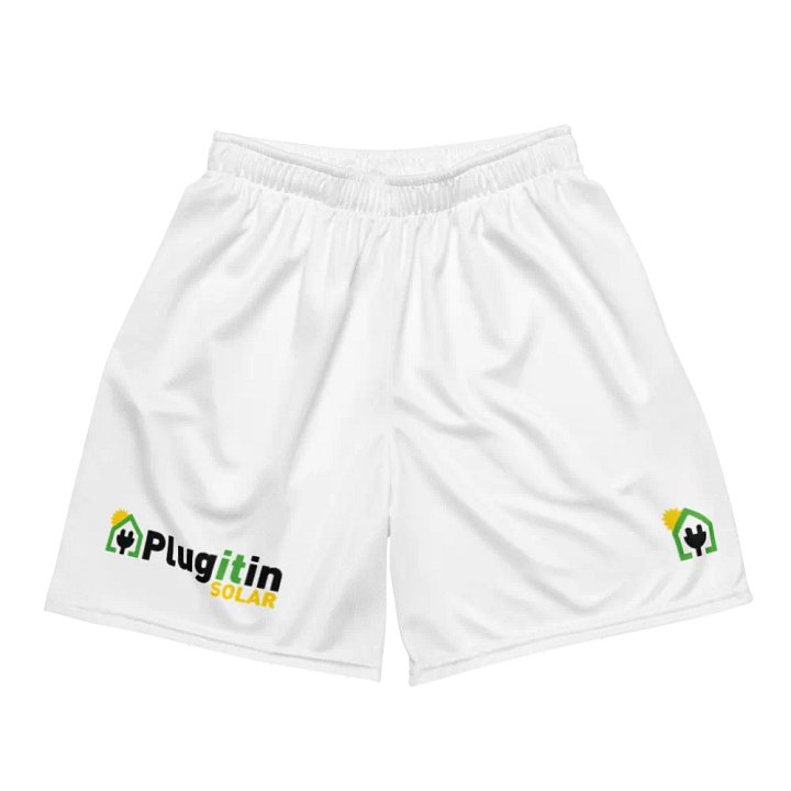 Plug It In Solar High-Quality Recycled Unisex Mesh Shorts product image (2)