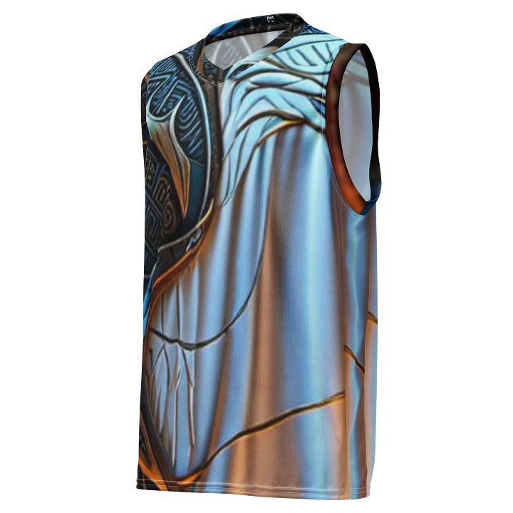 Artistic Geometric Recycled Basketball Jersey product image (1)
