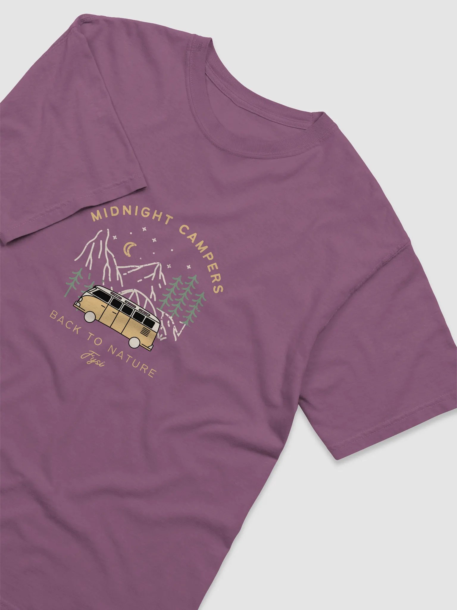 Midnight Campers organic cotton t-shirt product image (3)