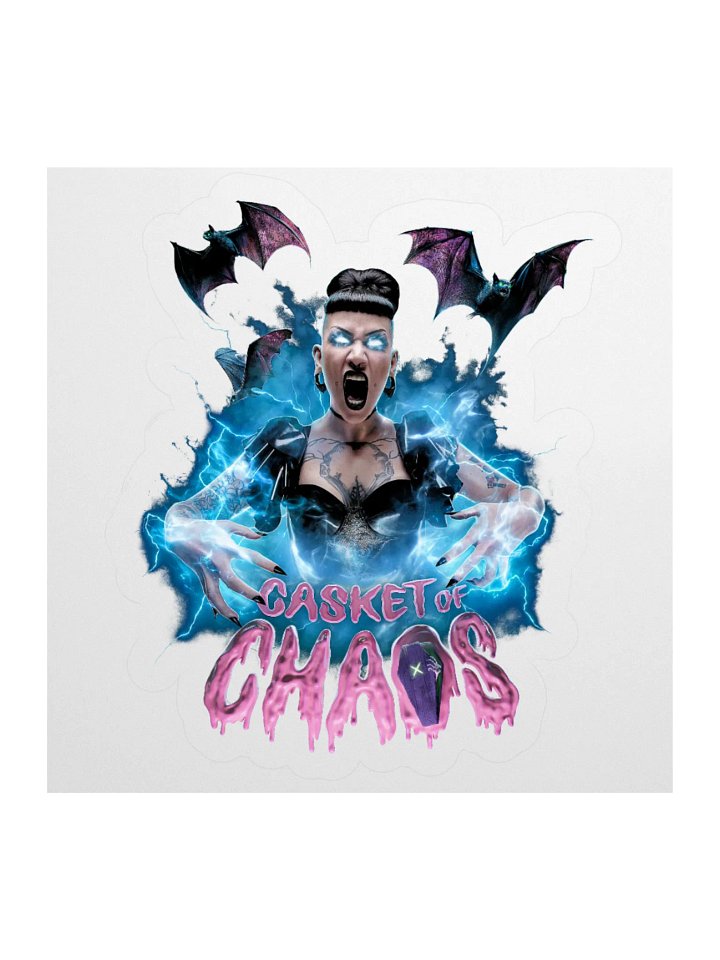 Casket of Chaos Horror Kiss Cut Sticker product image (1)