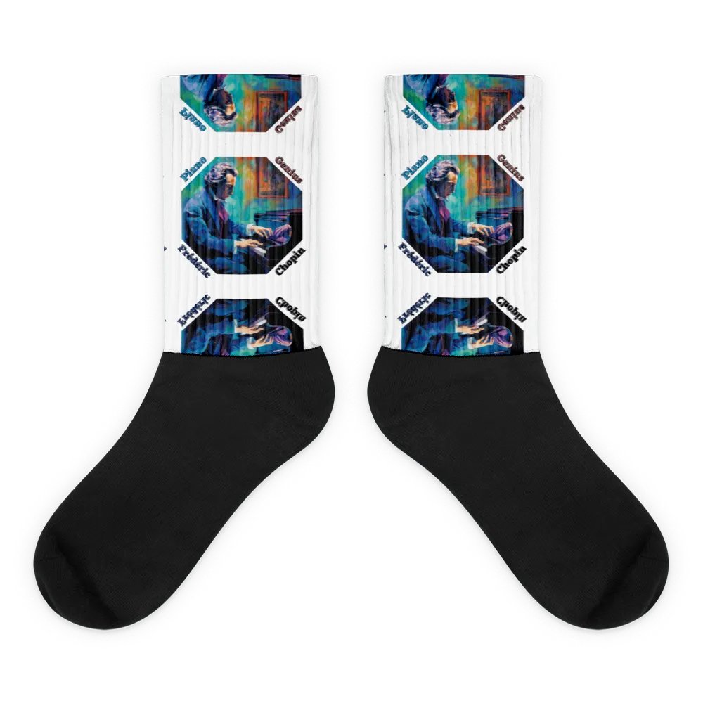 Frédéric Chopin [Playing Piano] - Piano Genius | Socks product image (1)