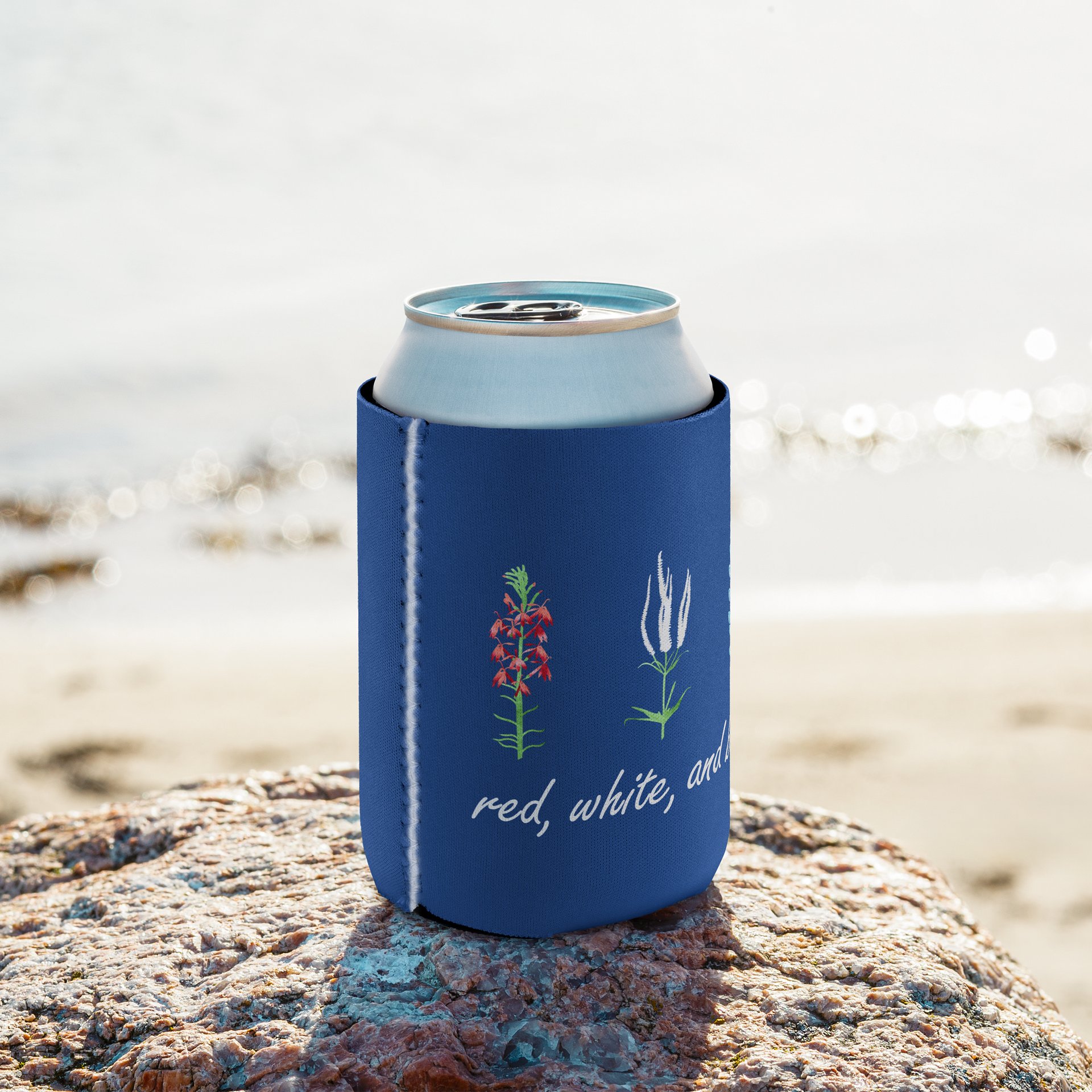 Red, White, and Bloom (Can Coozie) product image (8)