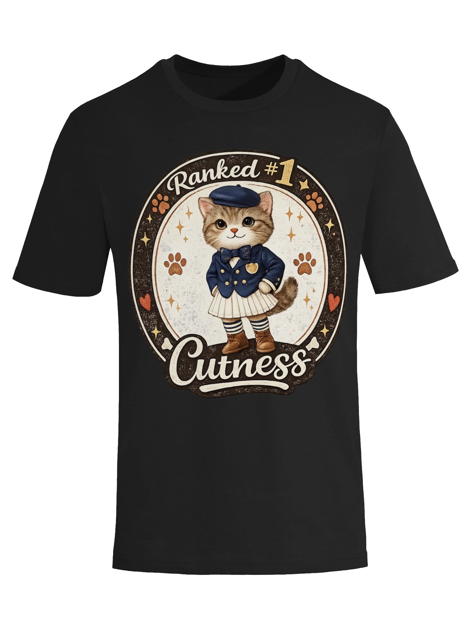 Adorable Kitten Vintage Cat Lover T-Shirt product image (19)