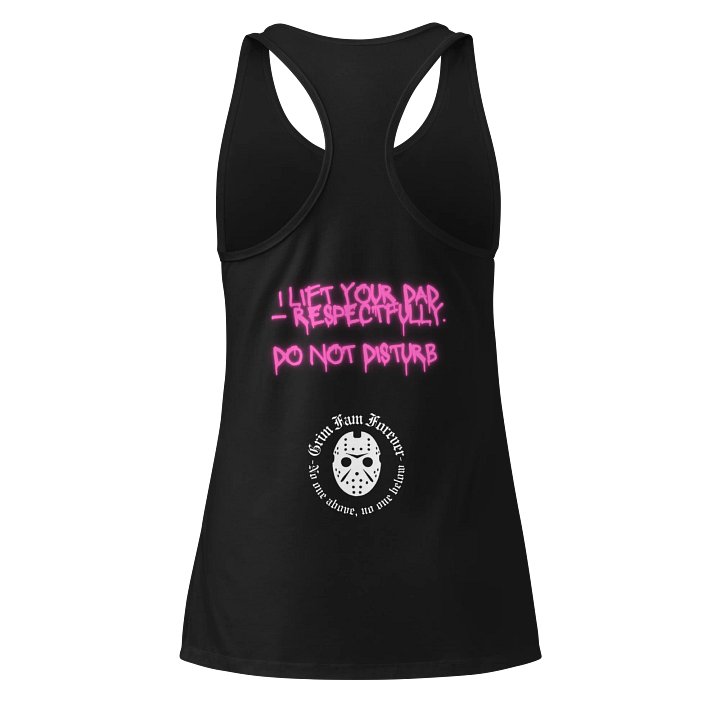 GRIM FAM “I lift your dad - Do Not disturb - Women’s Gym Singlet #2 product image (2)