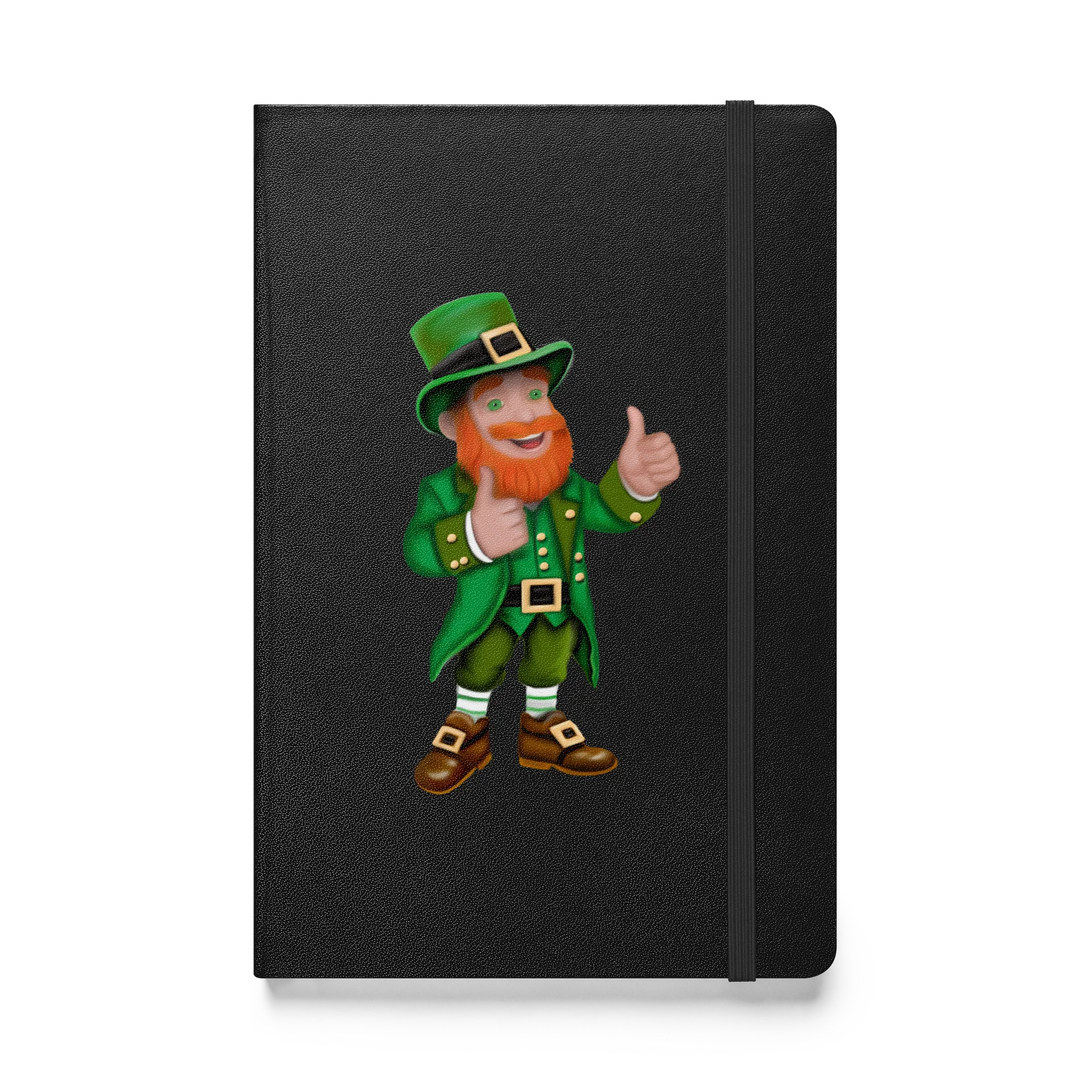"Thumbs Up" Leprechaun. Hardcover Bound Notebook | JournalBook product image (1)