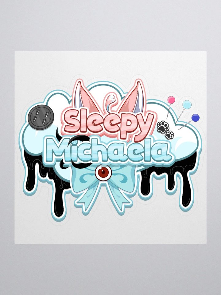 Sleepy Michaela VTuber Logo Sticker product image (1)