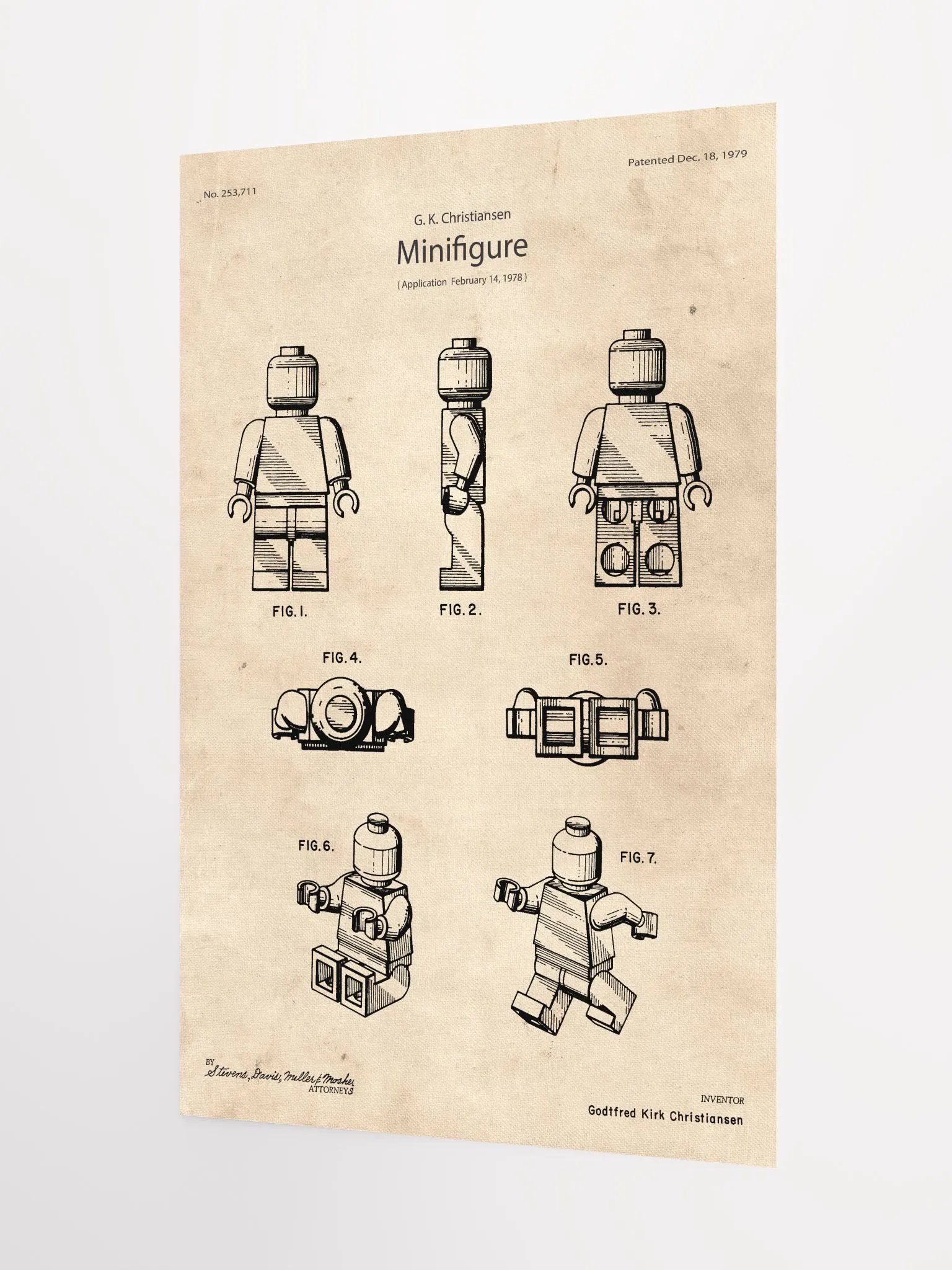 LEGO Minifigure Patent | Poster product image (4)