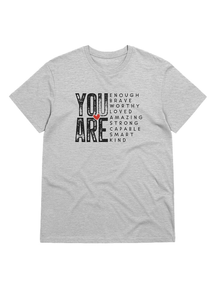 “You Are Enough” Affirmation Tee – Organic Cotton Unisex T-Shirt product image (19)