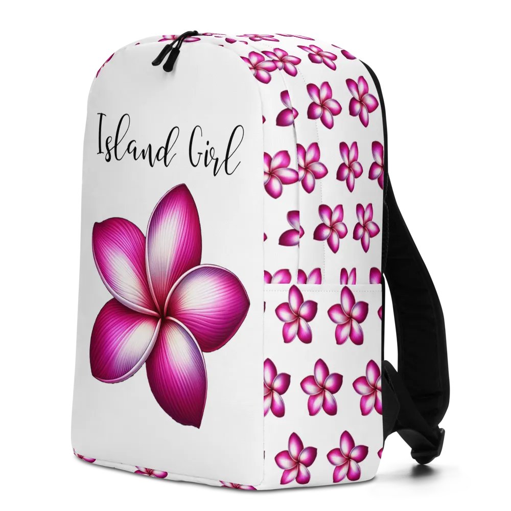 Island Girl Plumeria Backpack - Tropical Bliss for Your Adventures product image (2)