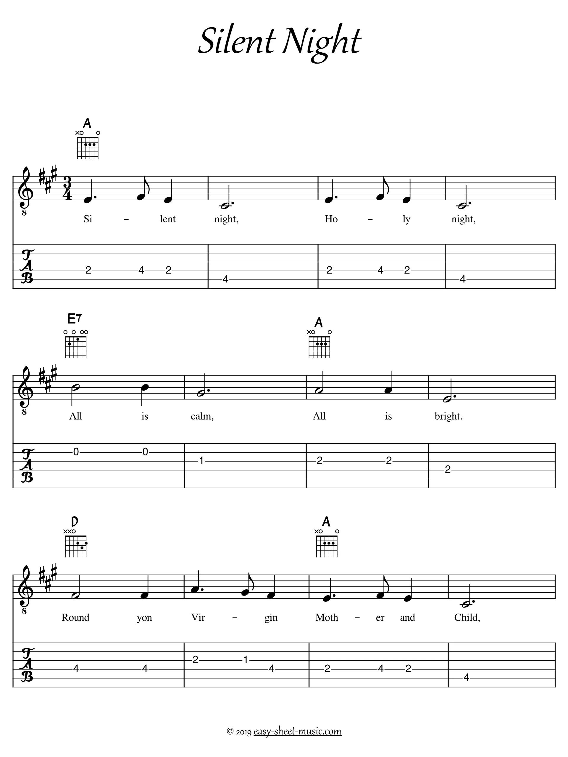Easy Guitar Songs: 40 Christmas Carols for Beginners with Sheet Music, Tabs, Chords, and Lyrics product image (2)