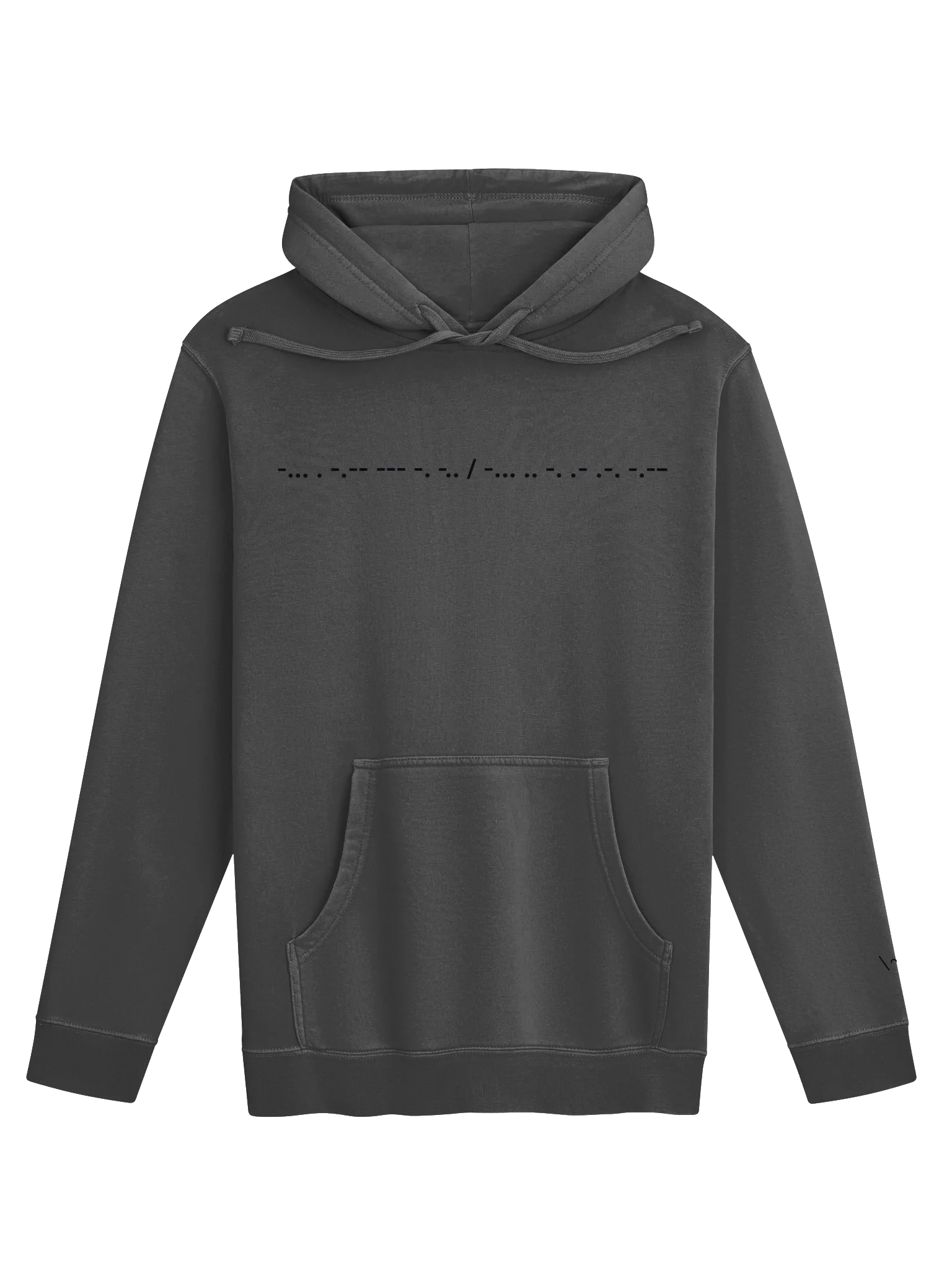 Morse Code // Pigment Dyed Hoodie product image