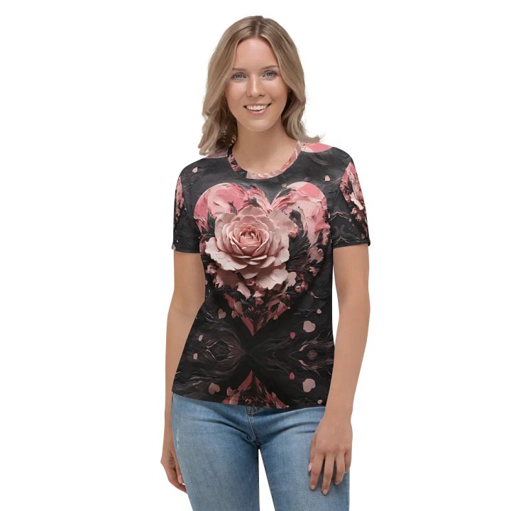 Floral Heart T shirt product image (1)