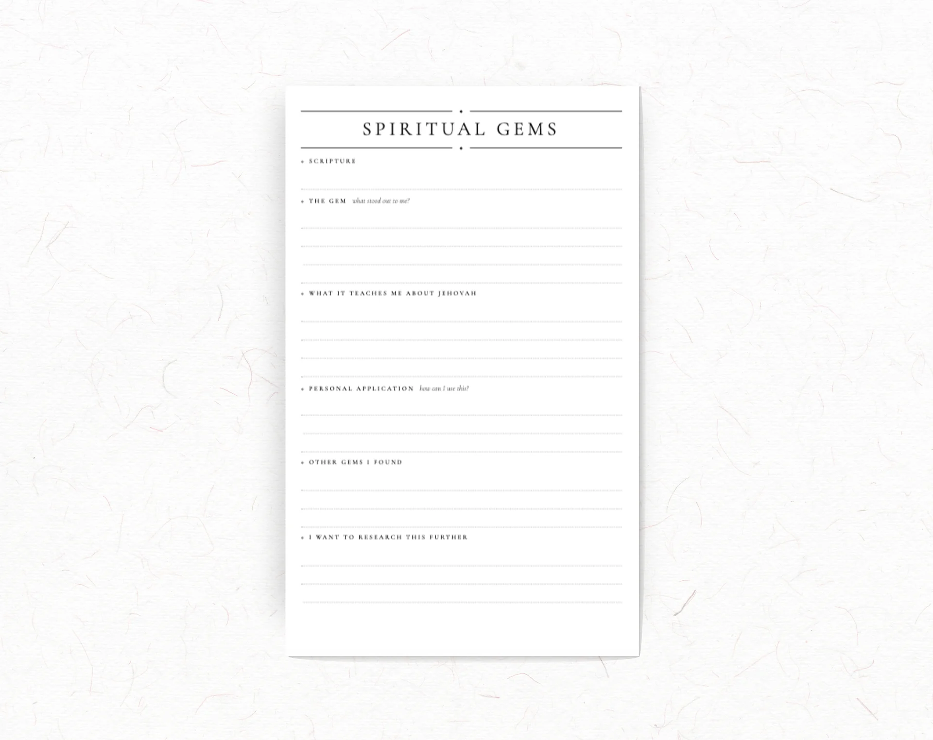 Spiritual Gems Notepad product image (1)