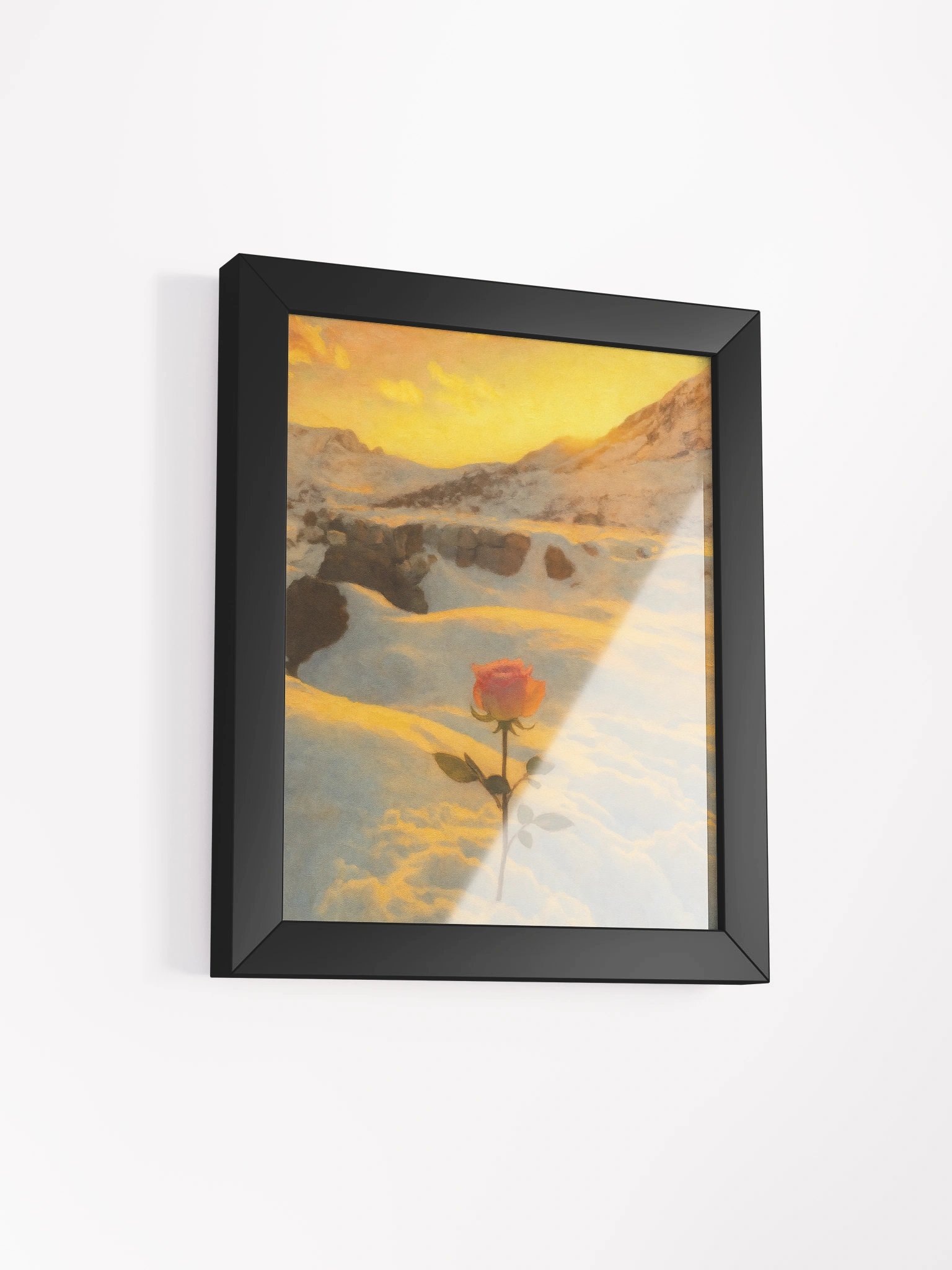 Framed Print - Snow Rose 'Winter Bloom' product image (9)