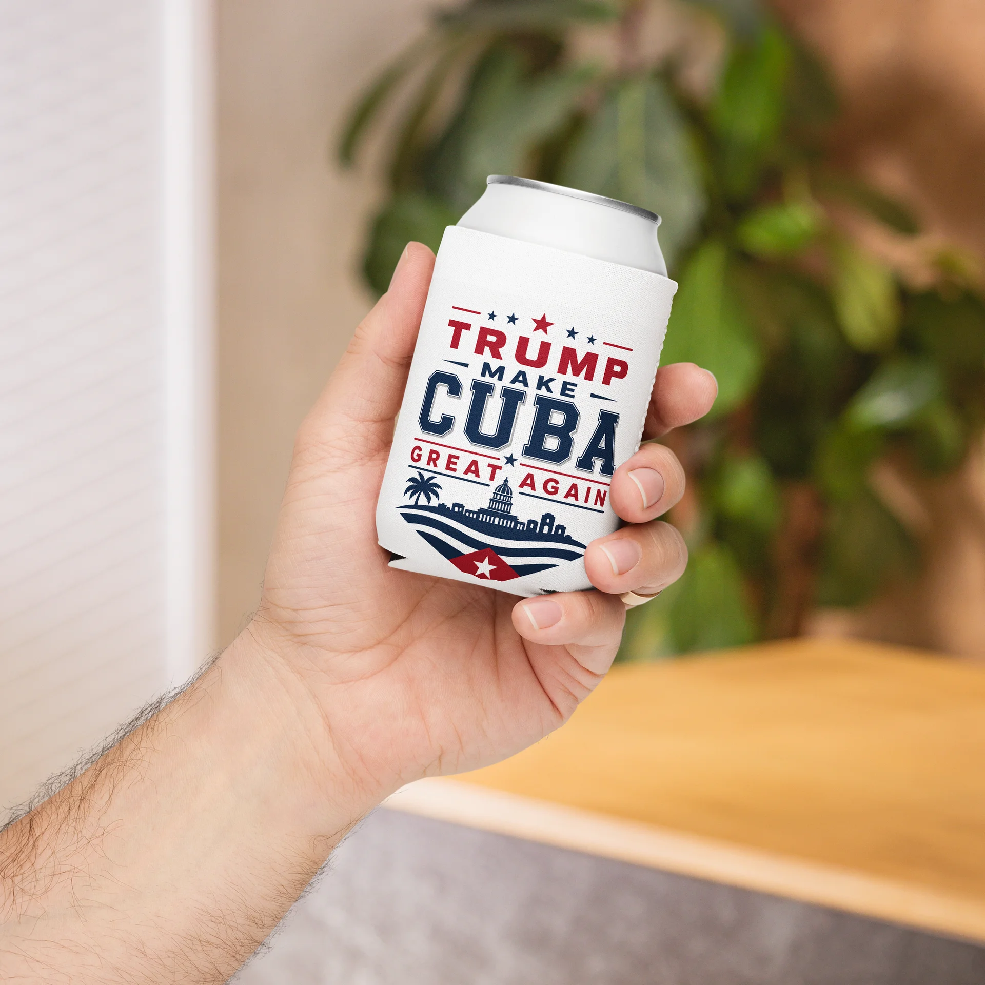 Porta Latas Blanco – Trump Make Cuba Great Again | PAC product image (4)