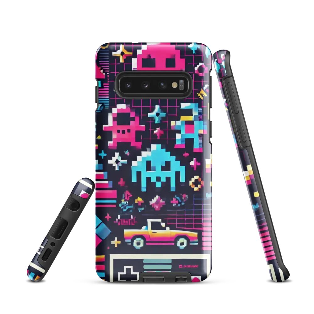Retro Arcade Samsung Tough Case - 8-Bit Gamer Design product image (1)