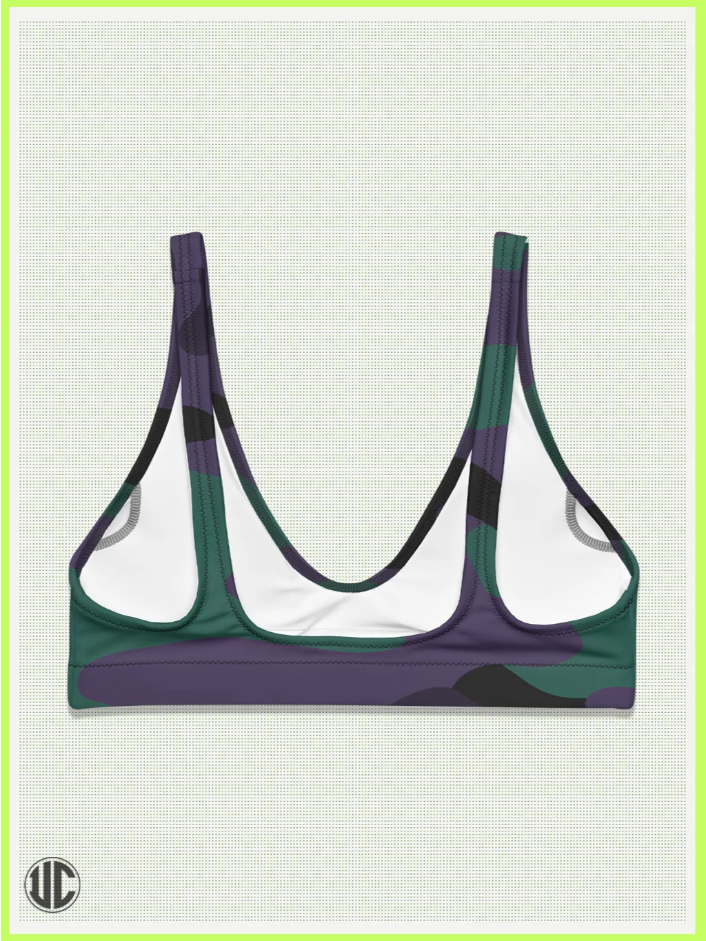 UnkoCon – Midnight Purple Camo Bikini Top product image (2)
