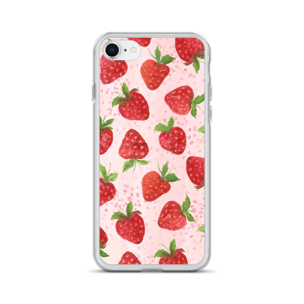 Strawberry Sprinkle Clear iPhone Case product image (28)