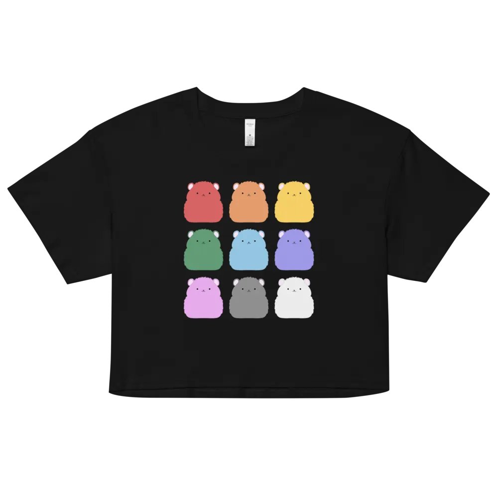 Rainbow Hamster Colours - Crop Tee product image (1)