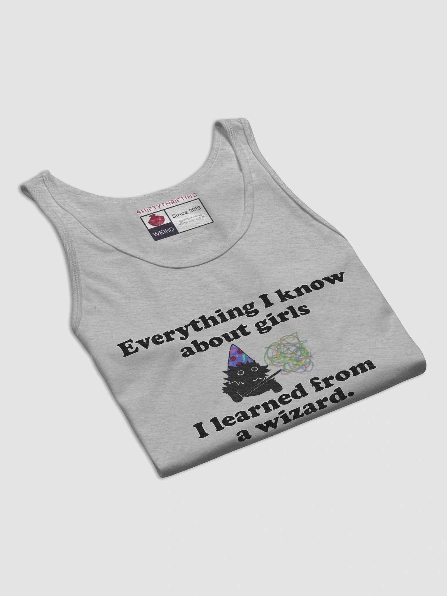 Everything I know about girls (wizard ed) jersey tank top product image (7)
