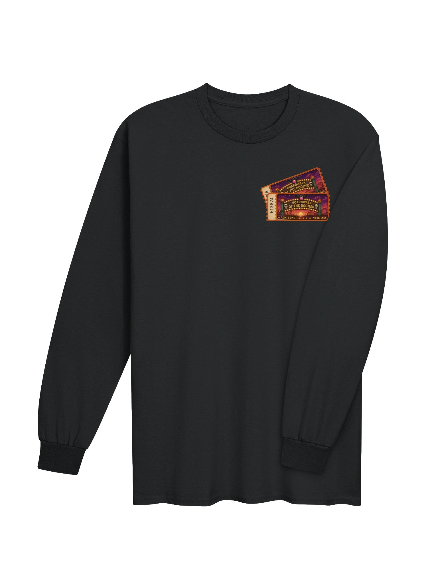 VINTAGE HAUNTED PARK LONG SLEEVED COTTON TEE product image (18)